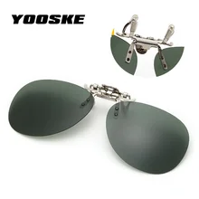 YOOSKE, модные бескаркасные солнцезащитные очки пилота, мужские поляризованные солнцезащитные очки на застежке, желтые очки для ночного видения, откидные очки