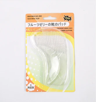 

Whole Sale 100pairs/lot Anti-Slip Invisible Silicon Gel Heel Shoe Cushion Pad Insert Insole Sole Shoes Foot Feet
