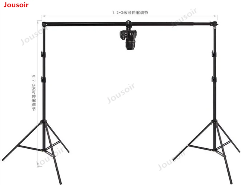Camera background frame overlooking camera shelf