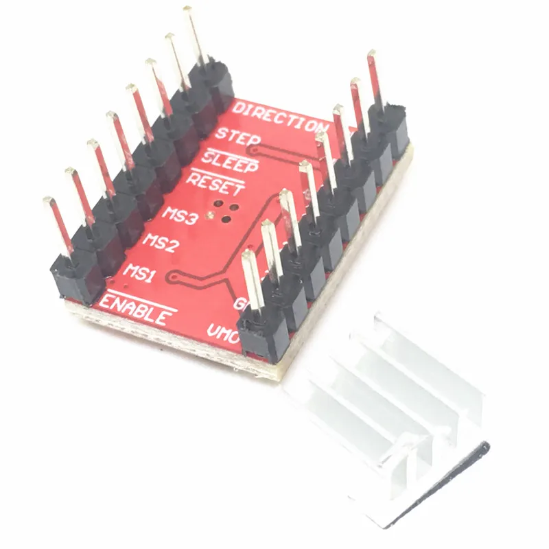 5Pcs A4988 StepStick Stepper Driver+Heatsink for Reprap Pololu 3D Printer Red Motor Driver -B119 4