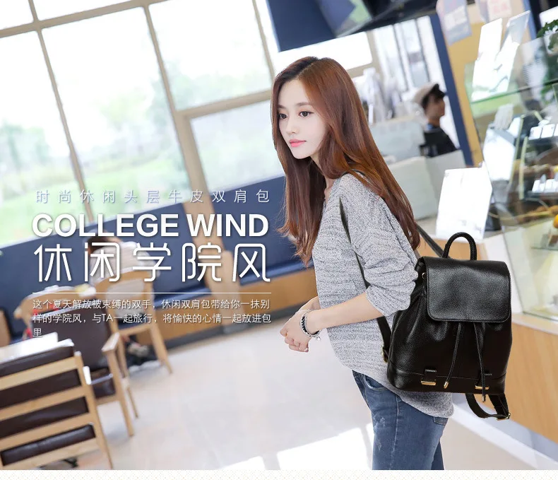 Новые модные женские рюкзаки из натуральной кожи высокого качества ...