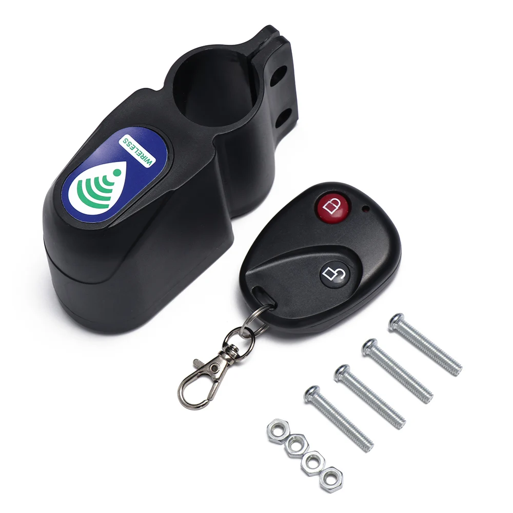 Professional Anti theft Bike Lock Cycling Security Lock Wireless Remote Control Vibration Alarm