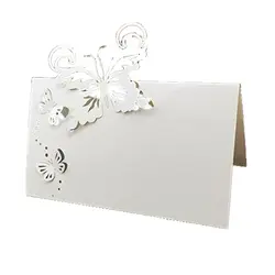 2 шт. 50 бабочка бумага держатель карточки с именем гостя именные карточки Настольный номер для Свадебная вечеринка