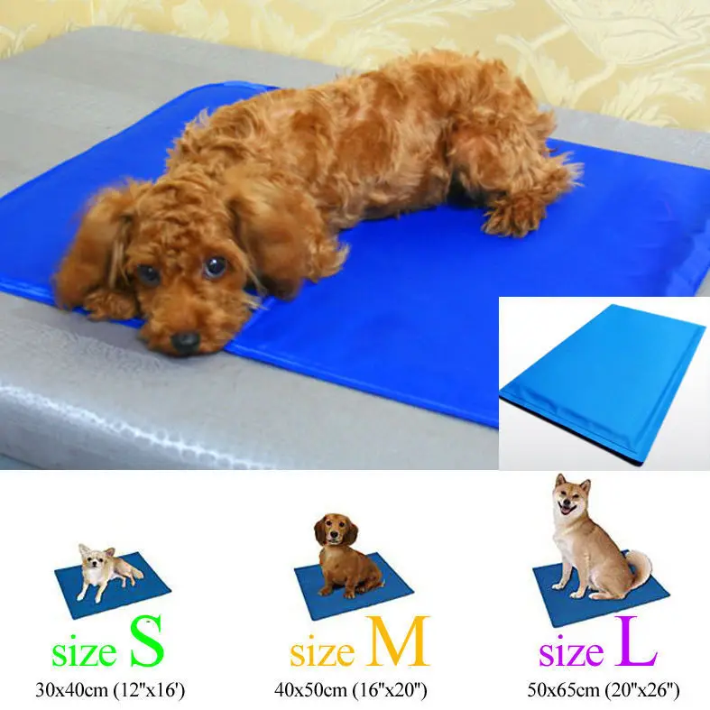 NEW COOL DOG Canine Pet Bed Cooler Mat Pad Cool Gel Non Toxic Pet