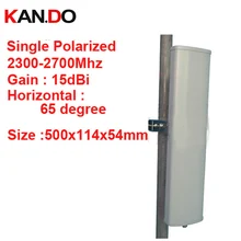 15dbi усиление вертикальная поляризация 65 deg 2300-2700 МГц панель Антенна FDD 4G антенна, TDD антенна 2,4G wifi антенна базовая станция использования