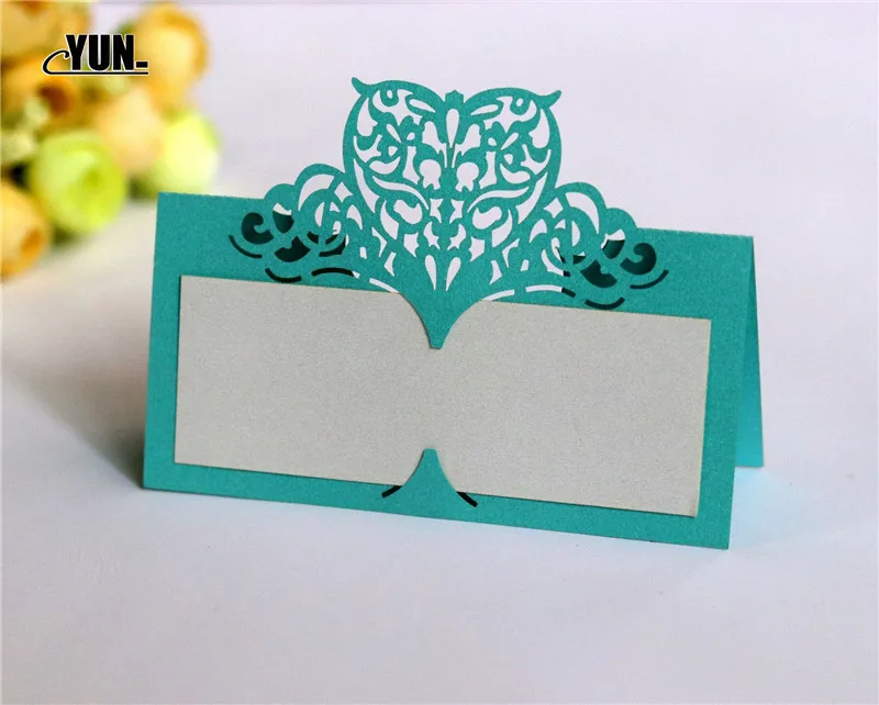 10Pcs Wine Guest Place Cards Chic Pearlescent Name Place Cards Wedding Party Supplies Table Decoration Favor Decor 8Dzx005-10 (10)