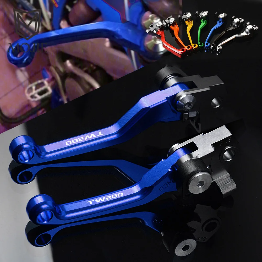 For YAMAHA TW200 TW 200 2000-2017 2001 2002 2003 2004 2005 2006 2007 2008 2009 Motocross CNC Pivot Brake Clutch Levers Dirt Bike