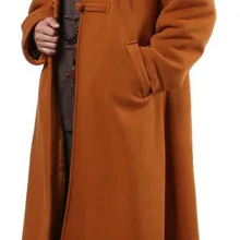 Зимний очень теплый хлопковый буддийский плащ для медитации шаолин Аббот монахи накидка медитация платье Единоборства coffeeeyellow