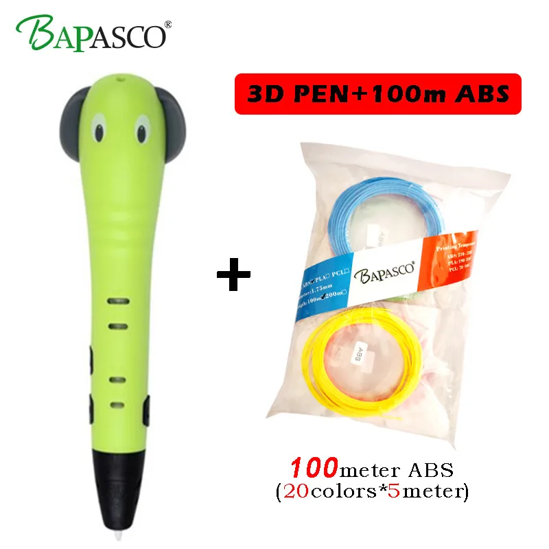 3d Ручка BAPASCO ручки abs 1 75 мм ABS нити печатных ручка 3 d 2017 умный ребенок подарок на