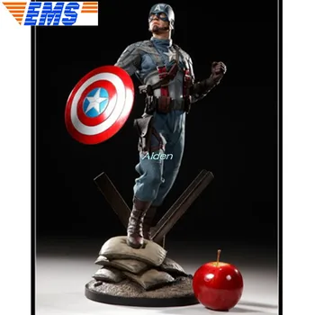 

20" Avengers: Endgame Statue Superhero Bust Captain America Full-Length Portrait PF Steven Rogers GK Action Figure Toy BOX B1041