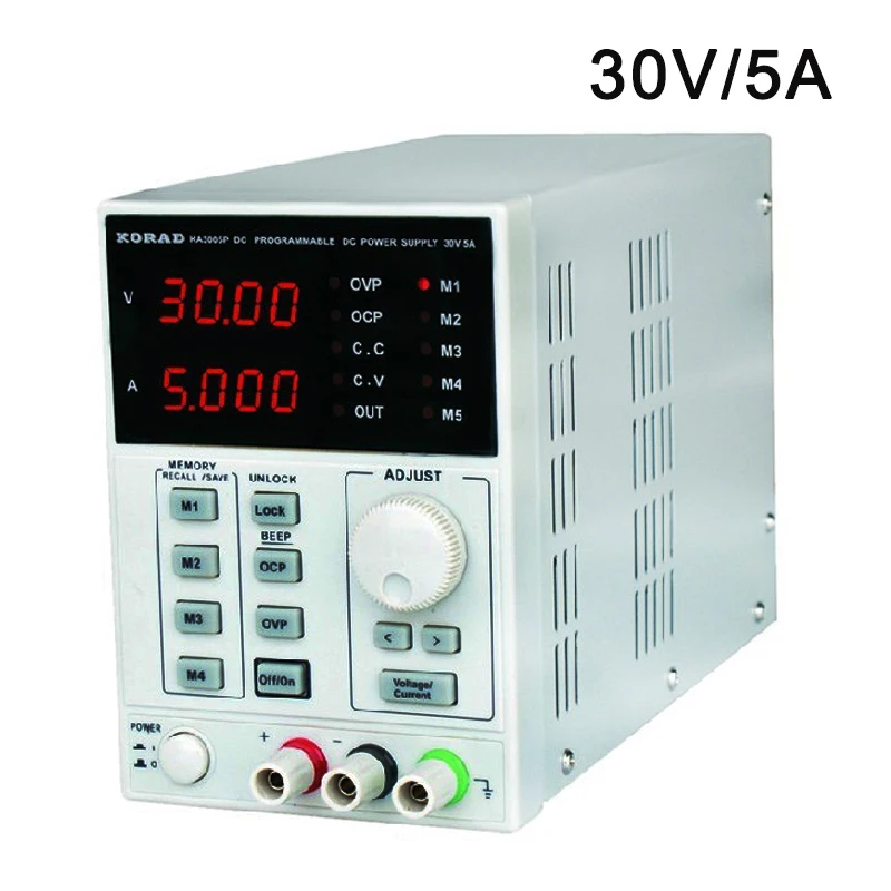 

Optional RS232,USB interface,Serial port-remote control Programmable DC Linear power supply for repair Lab research 220V 30V 5A