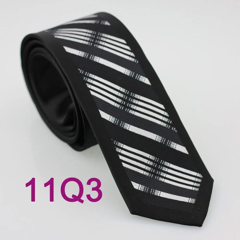 Yibei Coachella связи Для мужчин узкие галстук Дизайн пограничной черный с серебром белая сетка проверки микрофибры галстук мода Slim галстук