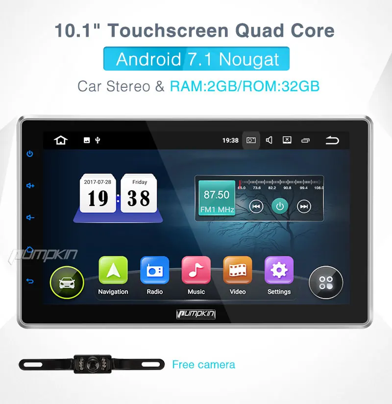 Discount Capacitive Screen!2 Din 10.1