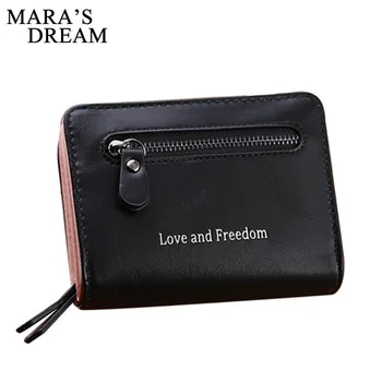 

Mara's Dream 2019 Women's Zipper Short Coin Purse Wallet Multi-Cart Coin Bag PU Leather Wallet
