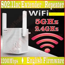 Tenda двухдиапазонный Wi-Fi ретранслятор AC1200Mbps расширитель диапазона Усилитель сигнала простая Настройка 2 внешние всенаправленные антенны Prom