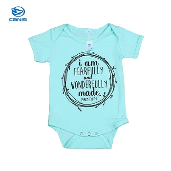 Baby Summer Clothes Infant Baby Boys Girls Bodysuit Letters Short Sleeve Bodysuit Jumpsuit Outfits Clothes 0-18M