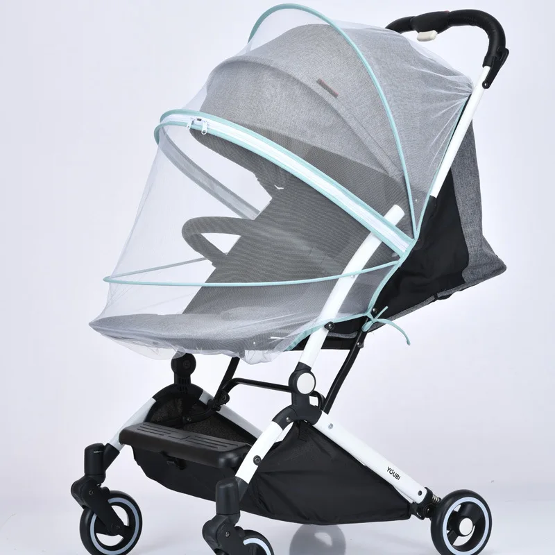 

Foldable Baby Stroller Crib Netting Pushchair Cart Mosquito Net Safe Mesh Baby Multifunction Stroller Universal Mosquito Net