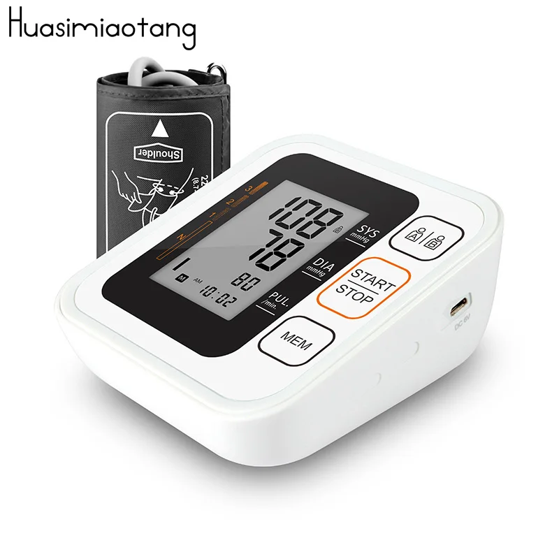 

Household Digital Blood Pressure Monitor Meter Portable Adult Upper Arm Single-tube Sphygmomanometer Patient Monitor Nibp Cuff