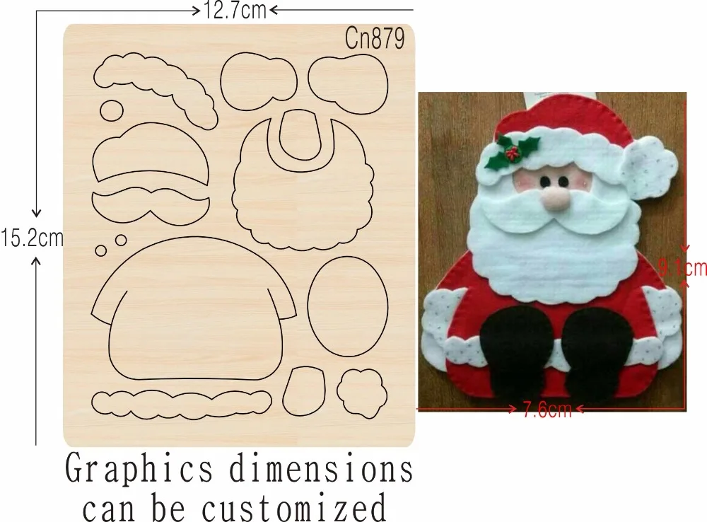 

Santa Claus new wooden mould cutting dies for scrapbooking Thickness-15.8mm