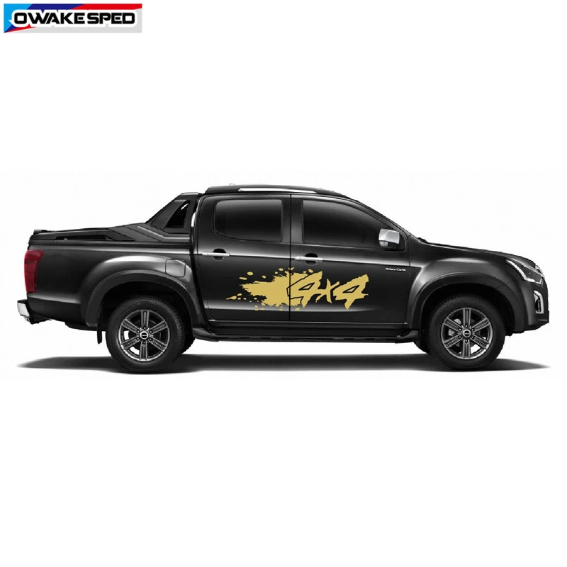 

4x4 Graphics Car Vinyl Decal OFF ROAD Pickup Trunk Decor Sticker Auto Door Side Sticker Exterior Accessories Fashion Design