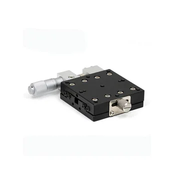 

X Axis 60*60mm Knob Micrometer Sliding stage Guide Rail Type Platform Manual Displacement Sliding Table LGX60-R,LGX60-L,LGX60-C