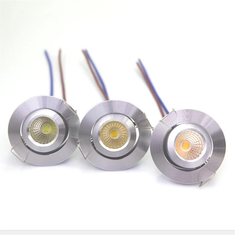 

ONDENN Dimmable Mini 3W LED Downlight LED Recessed Ceiling Lamps for Jewelry Cabinet Showcase Counter Bedroom 220V 230V 240V