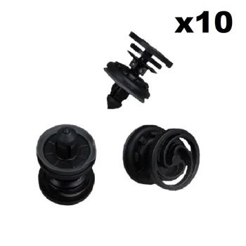 

FOR FORFORD FOCUS / FORVW T5 MULTIVAN CADDY DOOR TRIM PANEL CLIPS X10 BLACK NEW REPAIR SET