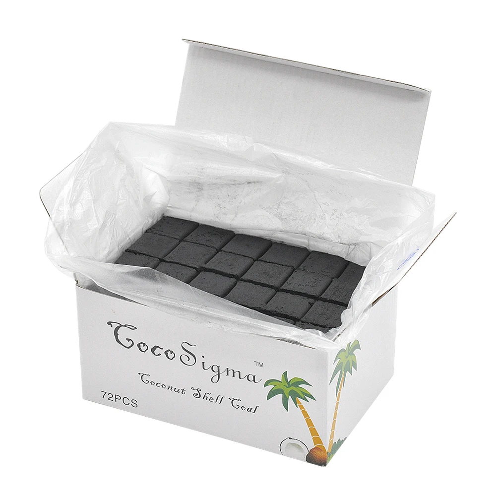 Buy 72 Cubes/Box "COCO Sigma" Coconut Hookah Charcoal