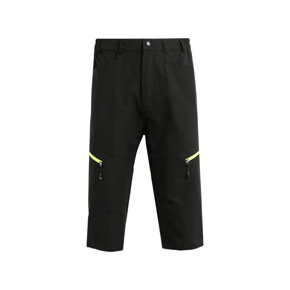 ARSUXEO мужские спортивные 3/4 брюки для велоспорта Горные штаны для велосипеда MTB дышащие водонепроницаемые шорты для бега Deportiva - Цвет: green EU size