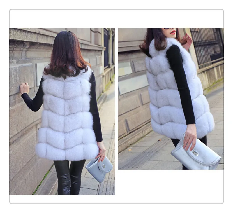 Haining fur of Europe and the United States new imported imitation fur fox fur vest mink coat (6)