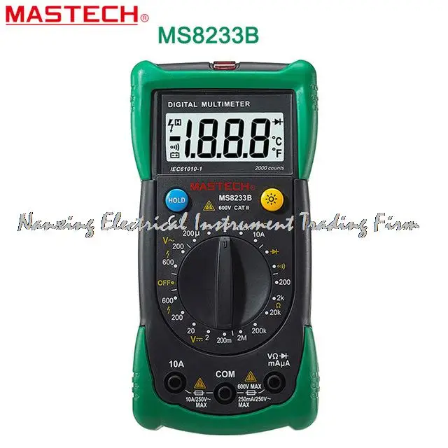 MASTECH MS8233B Цифровой мультиметр Бесконтактный измеритель напряжения детектор с