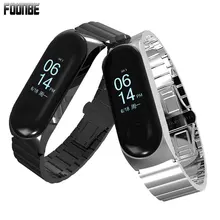 Металлический бамбуковый праздничный браслет для Xiao mi Band 3 Безвинтовой ремешок для mi Band 3 браслет наручный ремешок сталь для Xiao mi Band 3