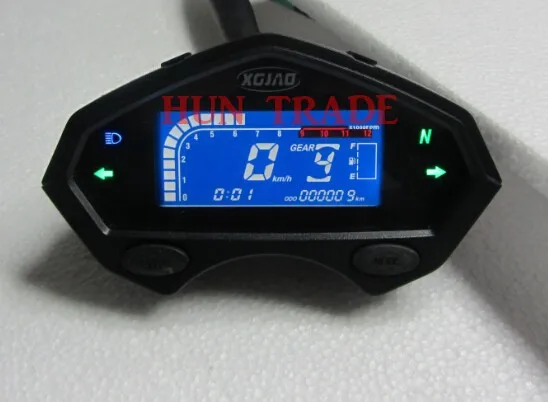 Цифровой тахометр, спидометр, индикатор передачи, часы для мотоцикла