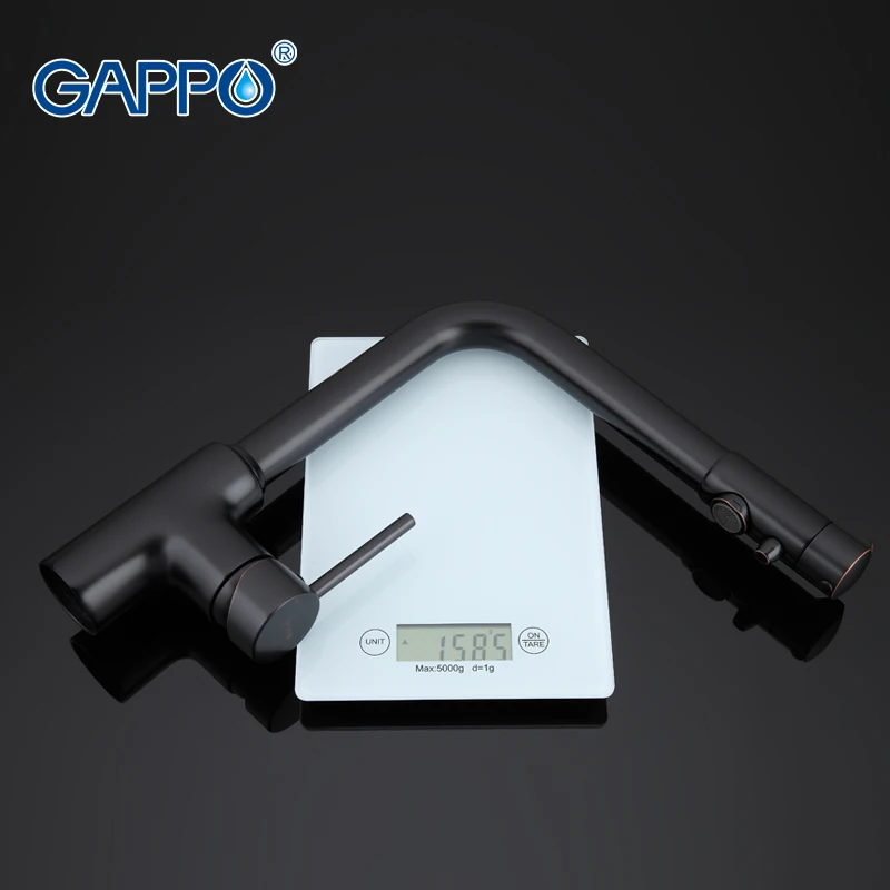 GAPPO фильтр для воды кран с одним рулем смеситель черный бронзовый кухонный кран для раковины латунный кухонный кран смеситель для воды grifo