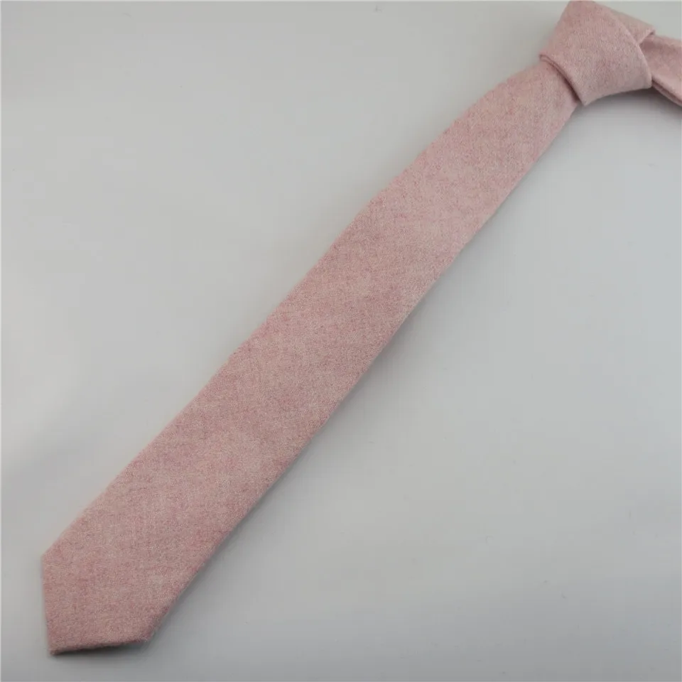 100% Wool Pink Tie Set Men's Ties Bowtie Pocket Square Handkerchief Suit Set For Men Wedding Party