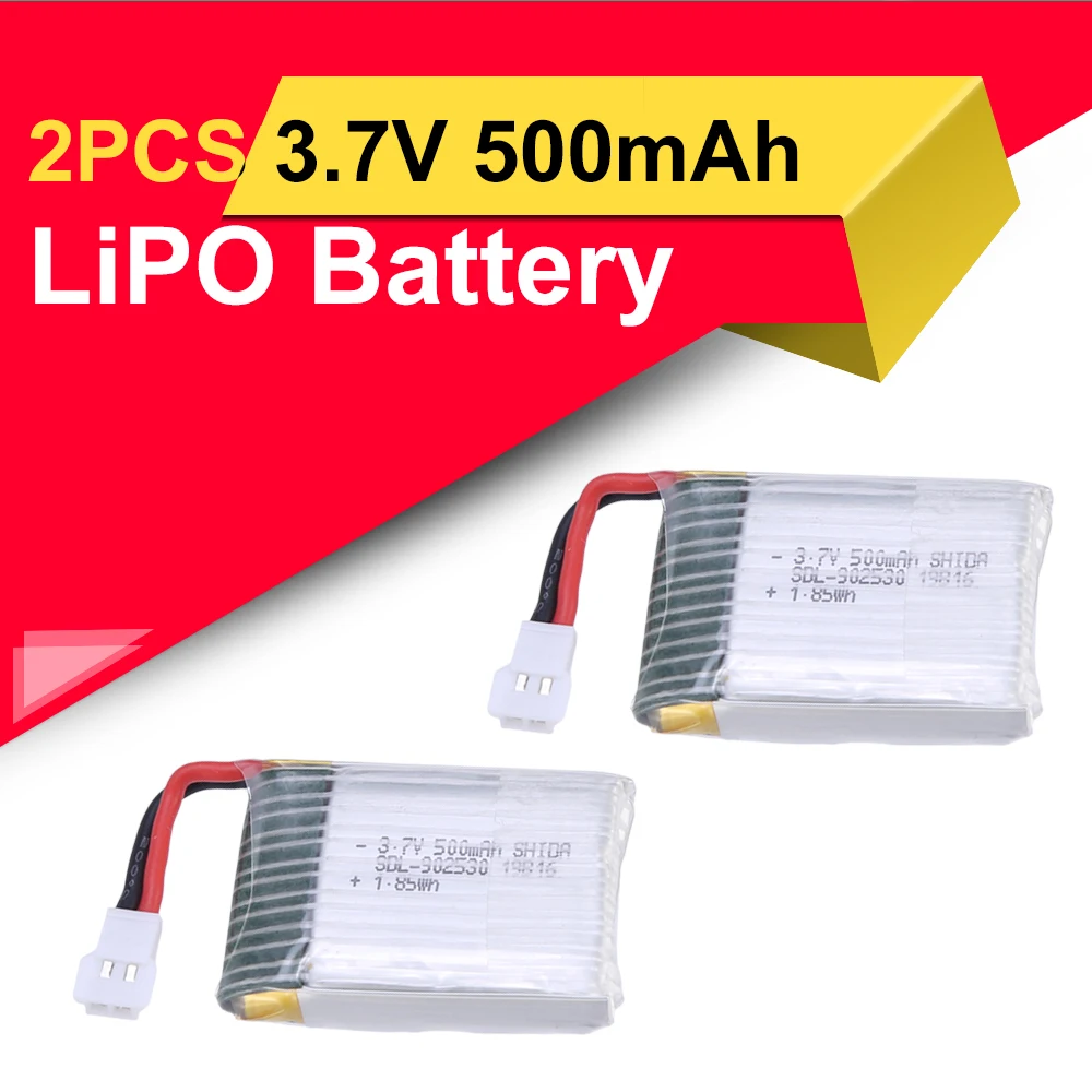 2шт LiPO батарея 3 7 V 500mAh 25C для WLtoys V931 XK K123 F949 RC Мини вертолет самолет Дрон запасные