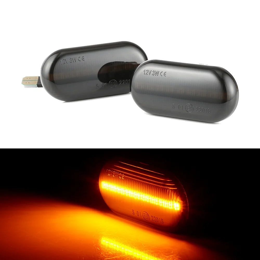 2 pieces Led Side Marker Turn Signal Light For Renault Clio 1 2 KANGOO MEGANE ESPACE TWINGO MASTER for Nissan Opel Smart FORTWO