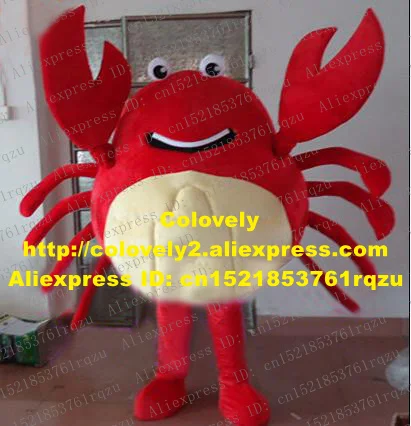 Darling красный краб granchio Маскоты костюм персонажа из мультфильма Маскоты te для взрослых Улыбающееся Уход за кожей лица большой Щипцы для наращивания волос тонкие ноги № 9668
