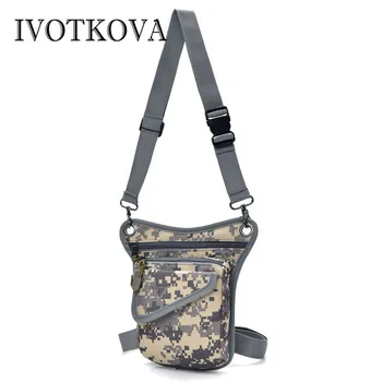 

IVOTKOVA 2018 Men Waist Packs New Design Men's Shoulder Bags Fashion Multi-function Messenger Purses Tool Hip Pocket Money Bags