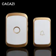CACAZI A20 Беспроводной дверной звонок Водонепроницаемый AC 100-240 в 300 м Диапазон дверной звонок Низкая цена Высокое качество дома 38 Кольца дверной Звонок