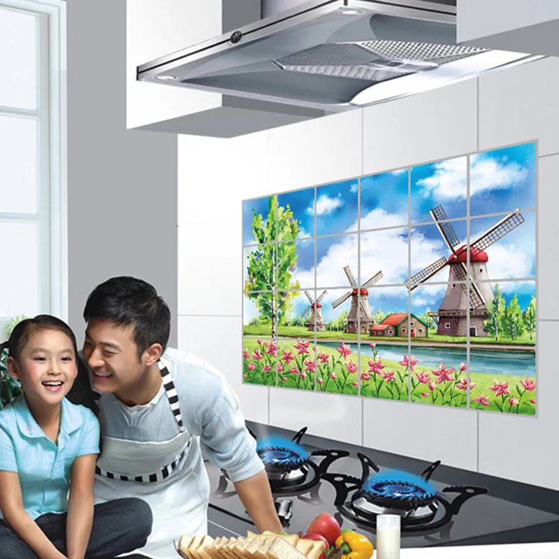 2019 настенные наклейки Креативные кухонные маслостойкие съемные художественный