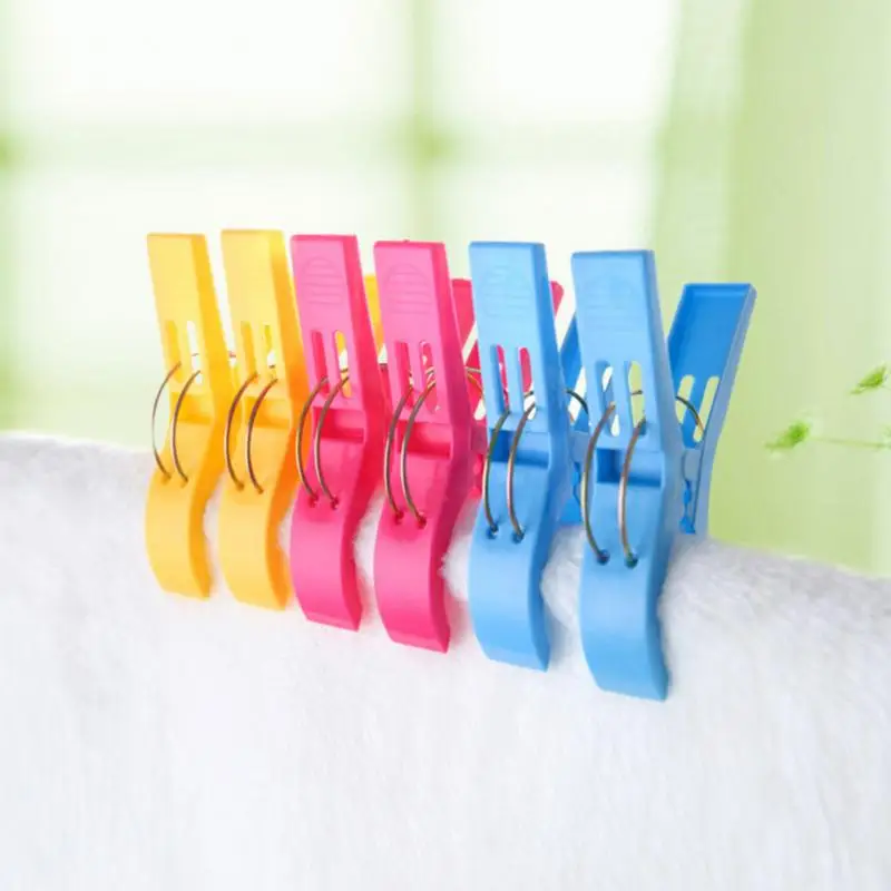 8 Pcs Laundry Clips Large Windproof Clip Cotton Quilt Clothing Plastic Clothespin Clothes Sun