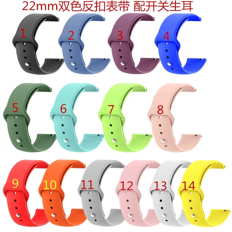 22 мм сменный силиконовый браслет для Amazfit Pace Smartwatch ремешок для huawei Watch 2 Classic/gear S3/LG/Ticwatch E2
