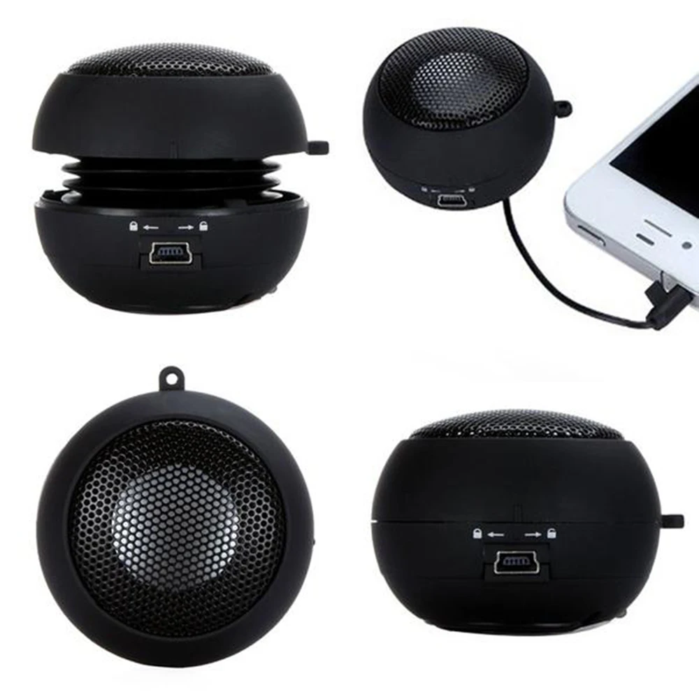 Mini speaker mini hamburger speaker amplifier audio Mp3 Music Loudspeaker player for phone ipod tablet laptop pc 3.5mm Wired
