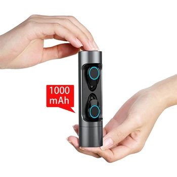 

Bluetooth V5.0 Earphone Earbuds With Charging Bin HiFi Illuminate High End Sound Waterproof In-ear Earpiece 1000mAh
