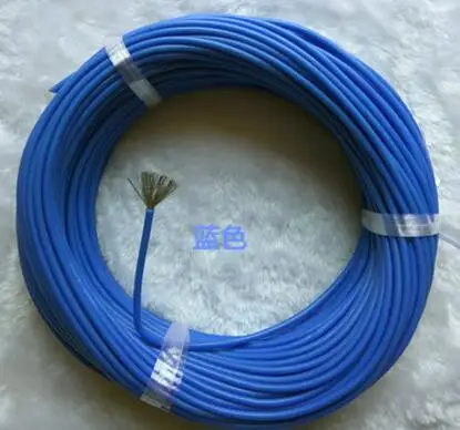 5 м/лот 20AWG высокотемпературный силикон провод 100/0. 08 мм AWG20 20# кабель из луженой меди - Цвет: blue