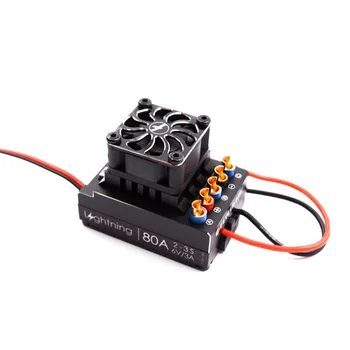 

1PC Flycolor Lightning Series 60A 80A 120A 160A Brushless ESC 2-3S Electric Speed Controller Regulator for RC Car Accessories