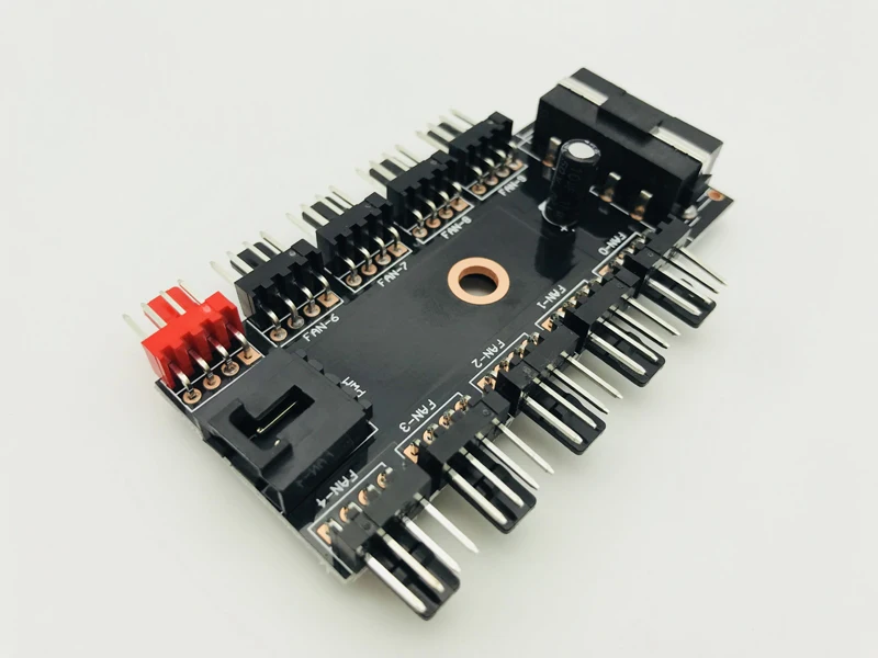 NEW Black PC 1 to 10 4Pin Splitter Molex Cooler CoolingFan Hub Cable PWM 12V 4Pin Power Supply Adapter For BTC Antminer Mining