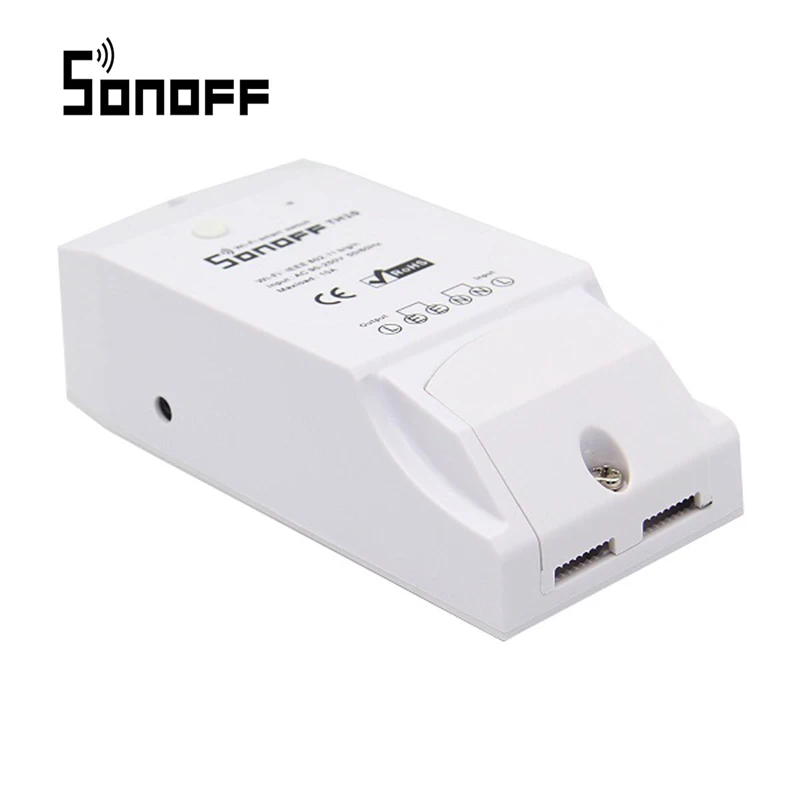 SONOFF TH16 DIY 16A 3500 Вт умный дом wifi беспроводной термостат температуры и влажности Модуль приложение пульт дистанционного управления розетка