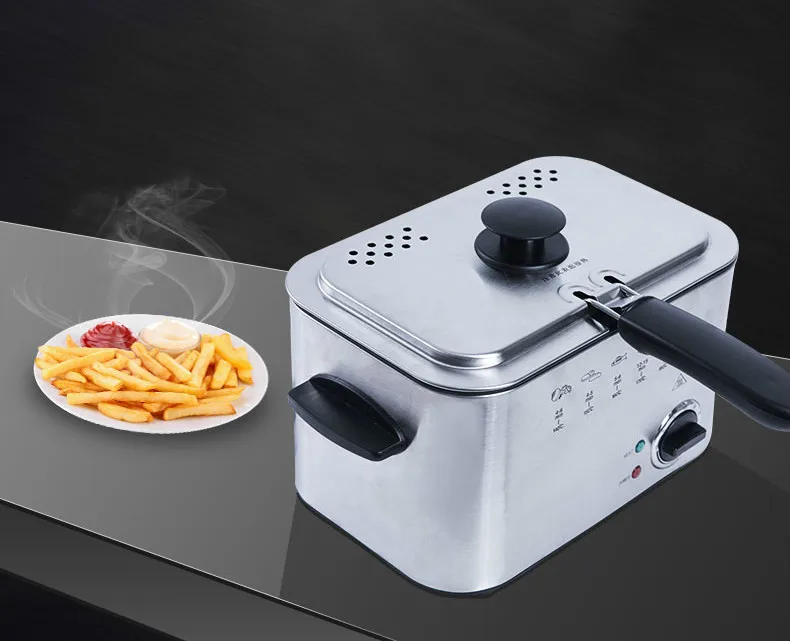 Electric Deep Fryers The fryer is a square fryer. Thermostat fries machine fixed. NEW Electric Deep Fryers The fryer is a square fryer. Thermostat fries machine fixed. NEW